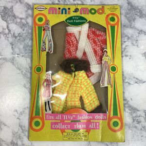 Vintage Mini Mod Fashion Doll Coats For 11-1/2” Doll New Old Stock